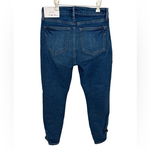 NWT LOFT Curvy Skinny Crop Slim Pocket Ankle Scrunch Denim Jeans, Size 4/27 - Picture 3 of 12